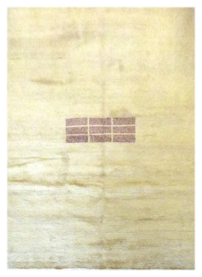 One Of The Kind Indian Hand-Knotted Gabbeh Rug 9'7" X 6'8"